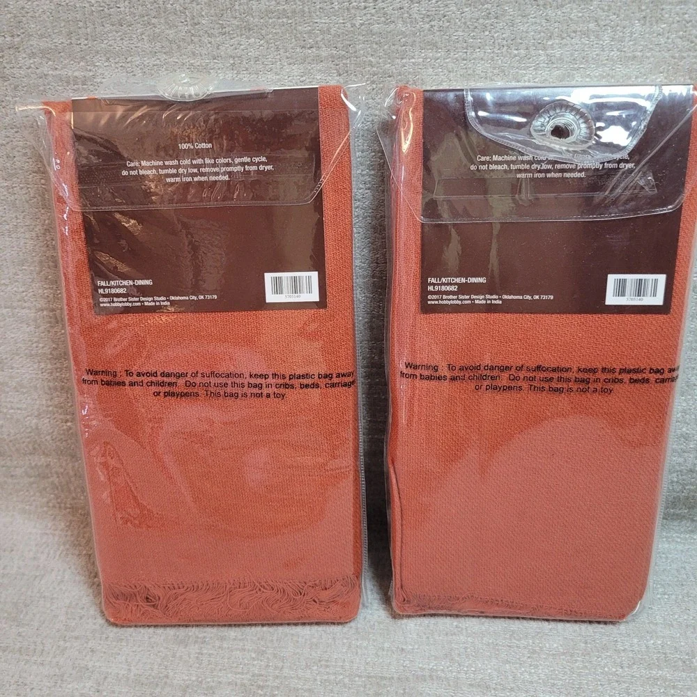 Hobby Lobby Cotton Napkins Set Of 8 - 18